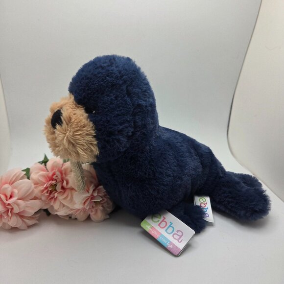 NWT 9" Walrus Colorful Baby Stuffed Animal - ebba - Splasheez - Picture 1 of 10